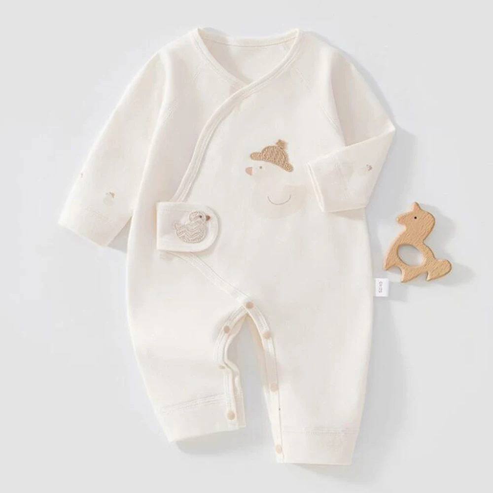 Jumpsuit For Newborns Autumn Spring 100% Cotton Hospital Baby Rompers For Boys Girls 0-6 Months Unisex Baby Boutique Clothes