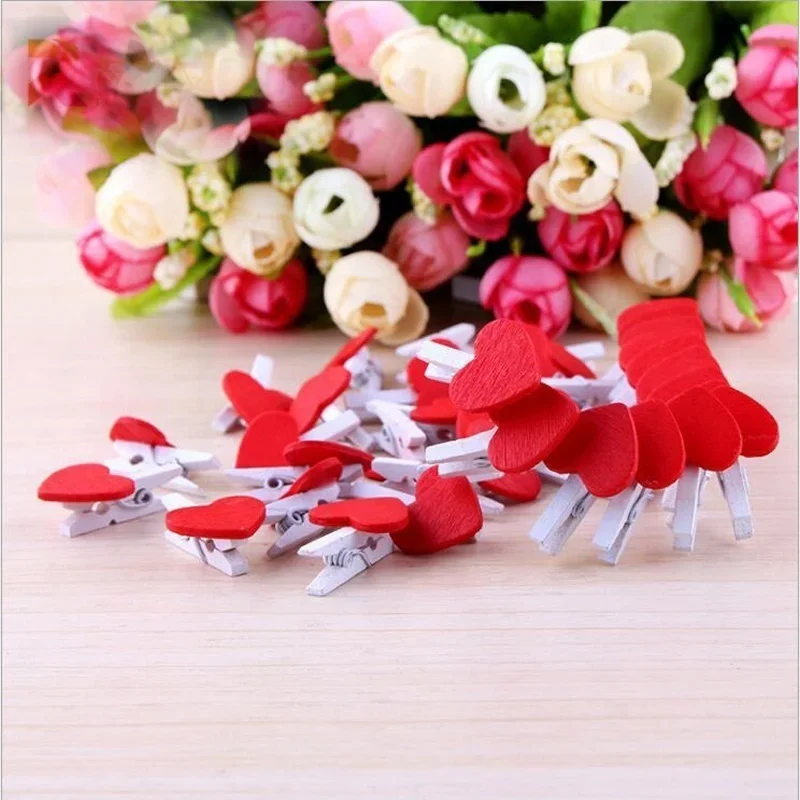 20 шт., Деревянные Прищепки для ногтей