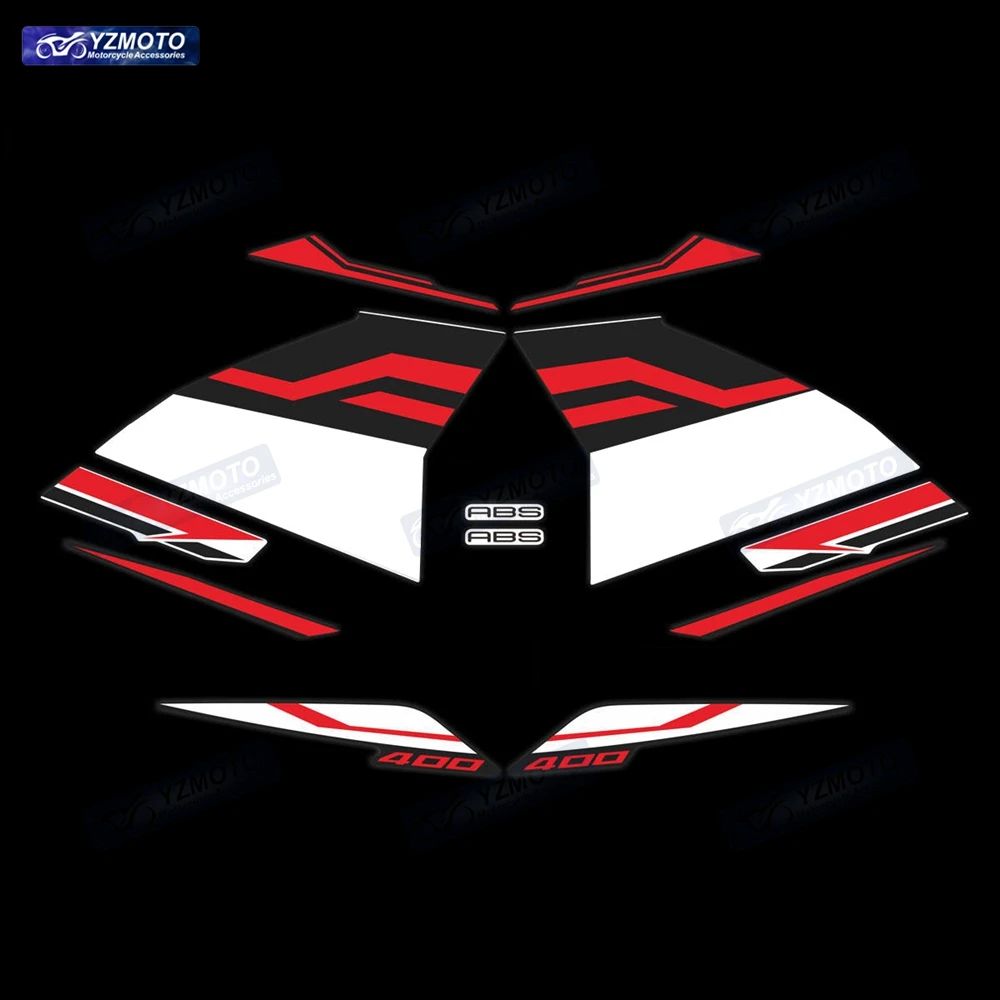 

Для NINJA400 NINA 400 2019 2020 2021 2022 2023 мотоциклетная наклейка на обтекатель гоночного автомобиля, водостойкая наклейка на кузов, комплект наклеек