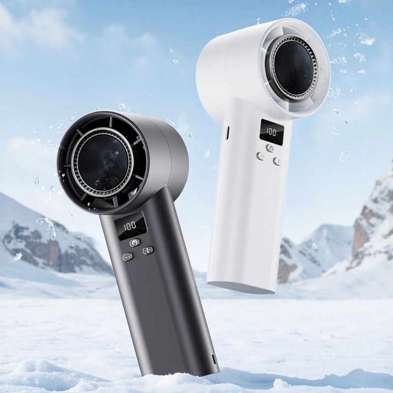 

Portable Handheld Fan USB Rechargeable Small Air Blower Fan for Travel and Office with 1-100 Stepless Adjustable Speed