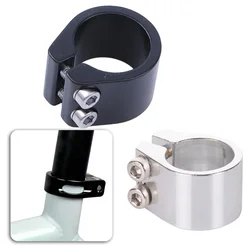 Bike Double SeatPost Clamp 31.8mm Diameter Replacement Bike Part Suitable For Bikes Accessories Black/Silver Bicycle Clamp Tools