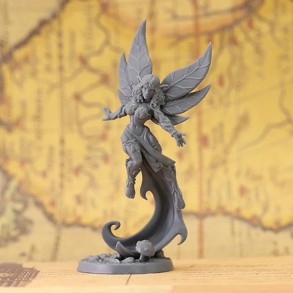 Miniature Forest Fairy Unpainted Resin Figure Tabletop RPG War Gaming Model Kit