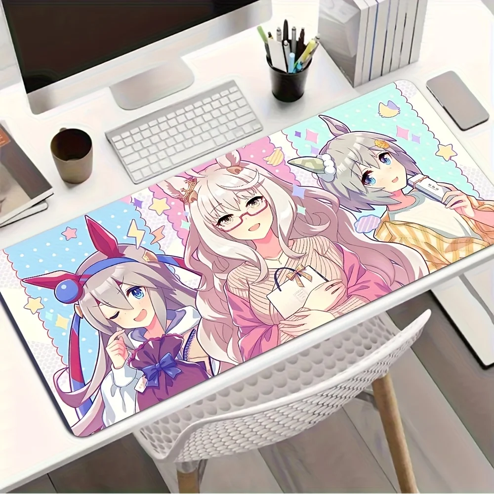 

Kawaii Horse Girl Anime Rubber Desk Mat, Non-Slip Large Gaming Mouse Pad, Water-Resistant for Office, Home & Gamers