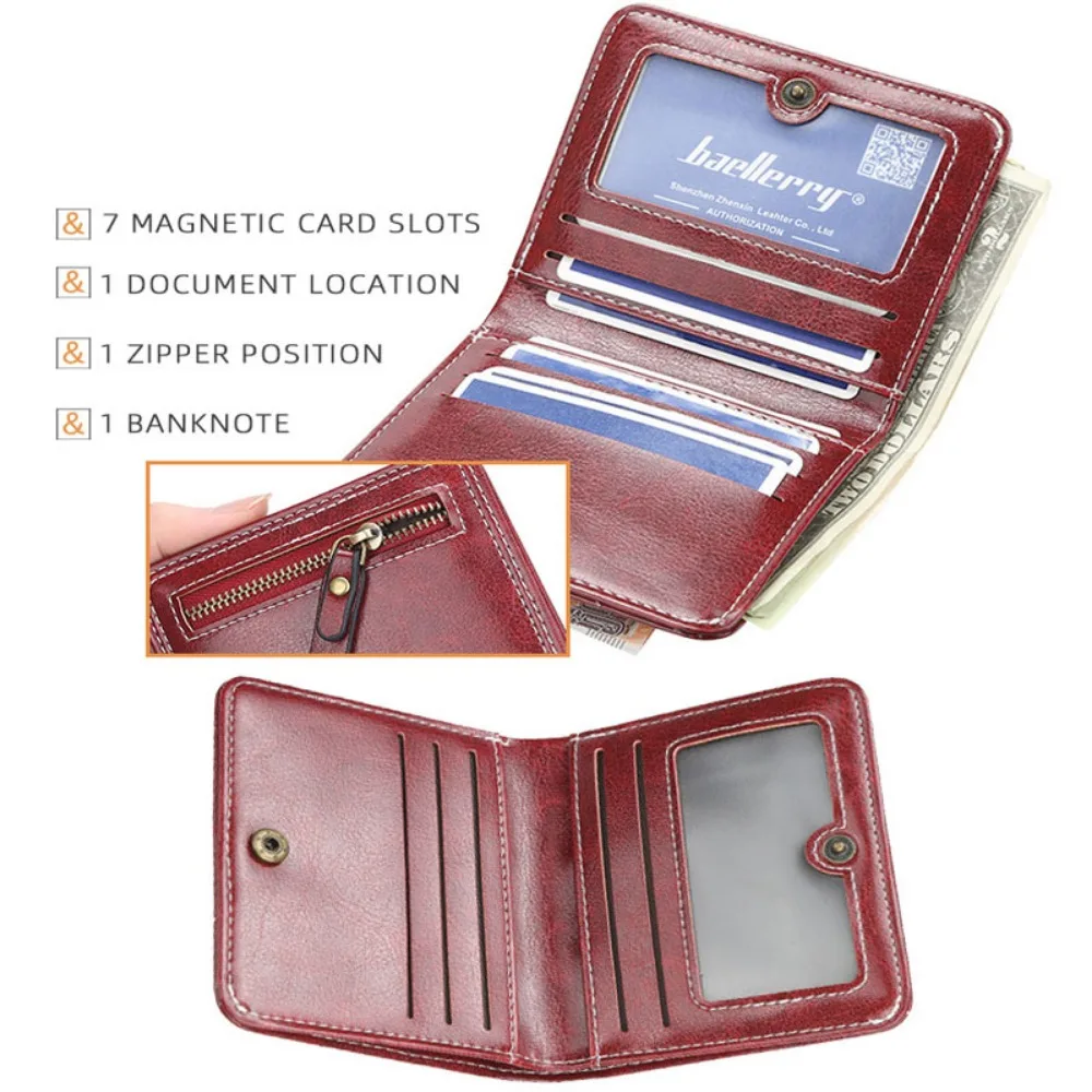 New Mini Women Wallets Fashion Small Wallets Zipper PU Leather Quality Female Purse Card Holder Wallet