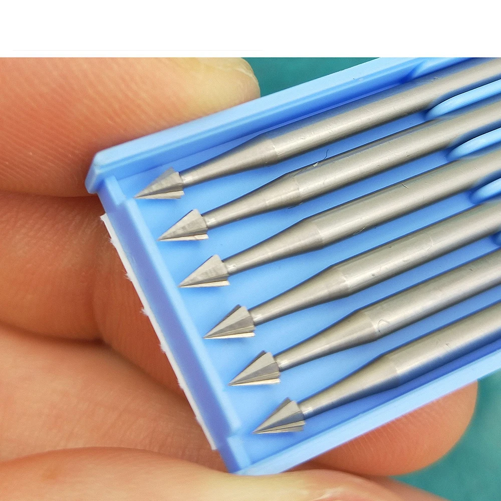 6 قطعة 0.6 مللي متر-2.3 مللي متر مظلة بت التنغستن الصلب النقش نحت سكين 2.35 مللي متر عرقوب الزيتون العنبر راوتر بت قاطعة المطحنة الخشبية #4