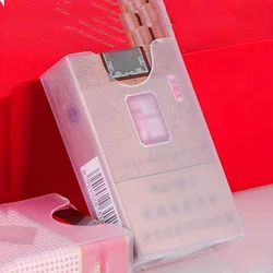 4pcs Cigarette Box Protection Box Plastic Focus Transparent Visible 20 Pack Cigarette Box Men's Portable Anti Pressure Cigarette