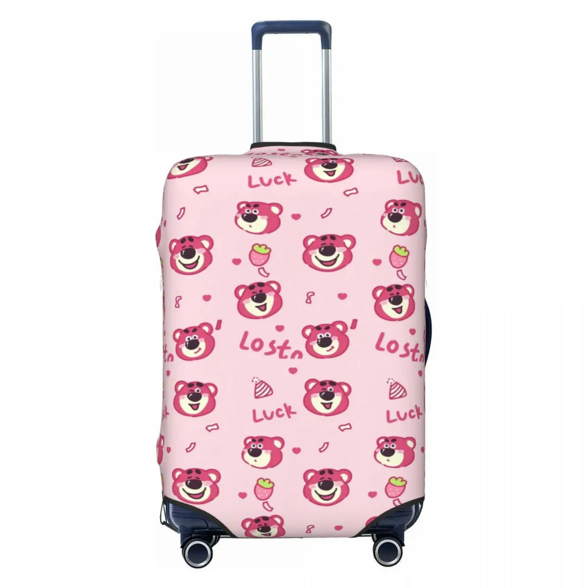 

Custom Lotso Huggin Bear Sweet Luggage Cover Protector Funny Travel Suitcase Protective Cover for 18-32 Inch
