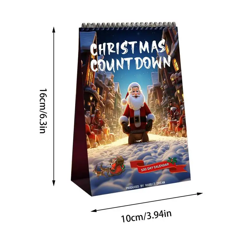 Imagem -06 - Christmas Countdown Calendar For Home Desktop Advent Calendar Decorar Quarto 100 Dias 2024