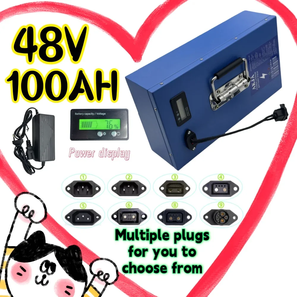 

Air fast transportation，48V100AH，Send within 24 hours，18650 lithium battery，Lithium battery pack，Suitable for motors below 3000W