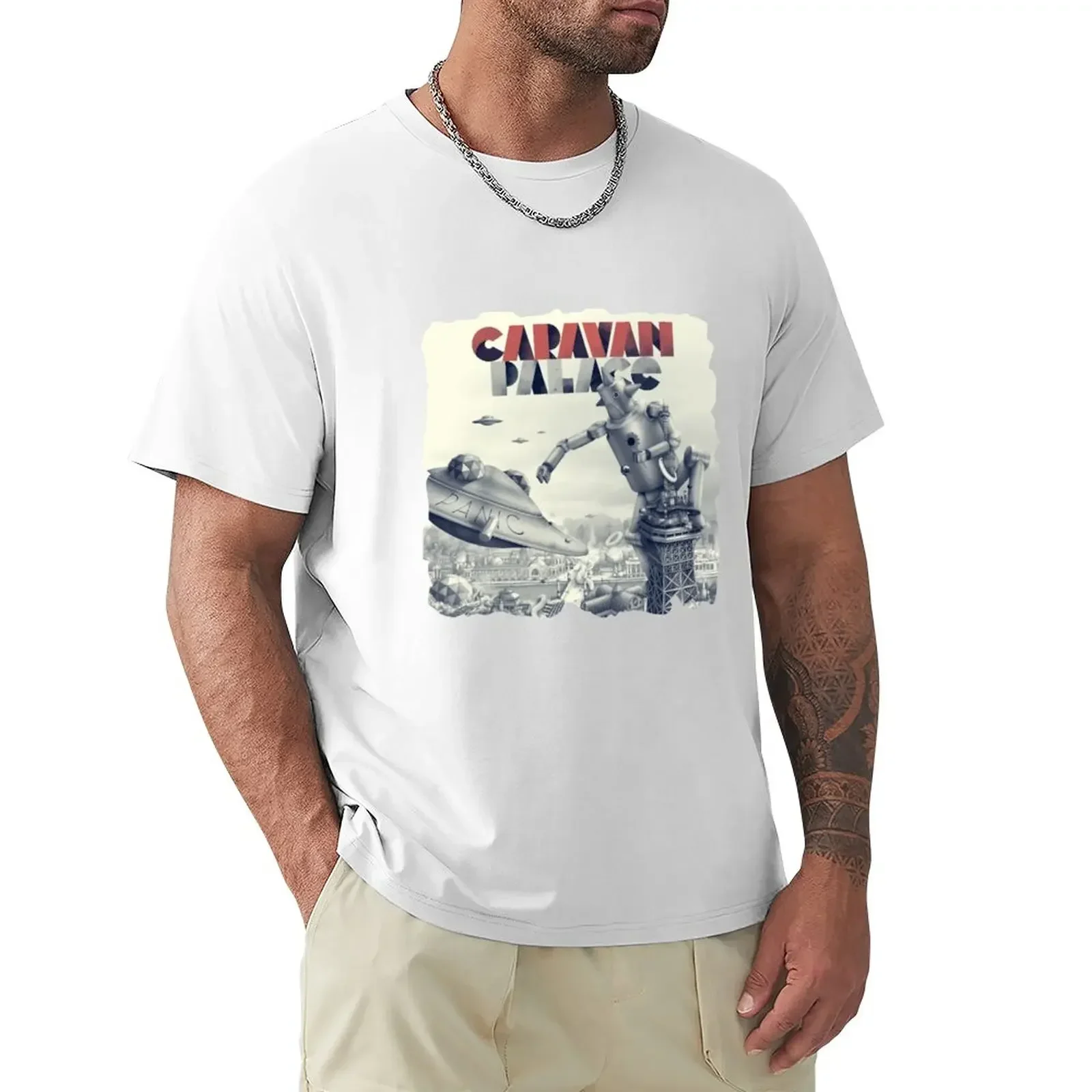 Caravan Palace Panic T-Shirt cheap stuff summer top heavyweights mens t shirts