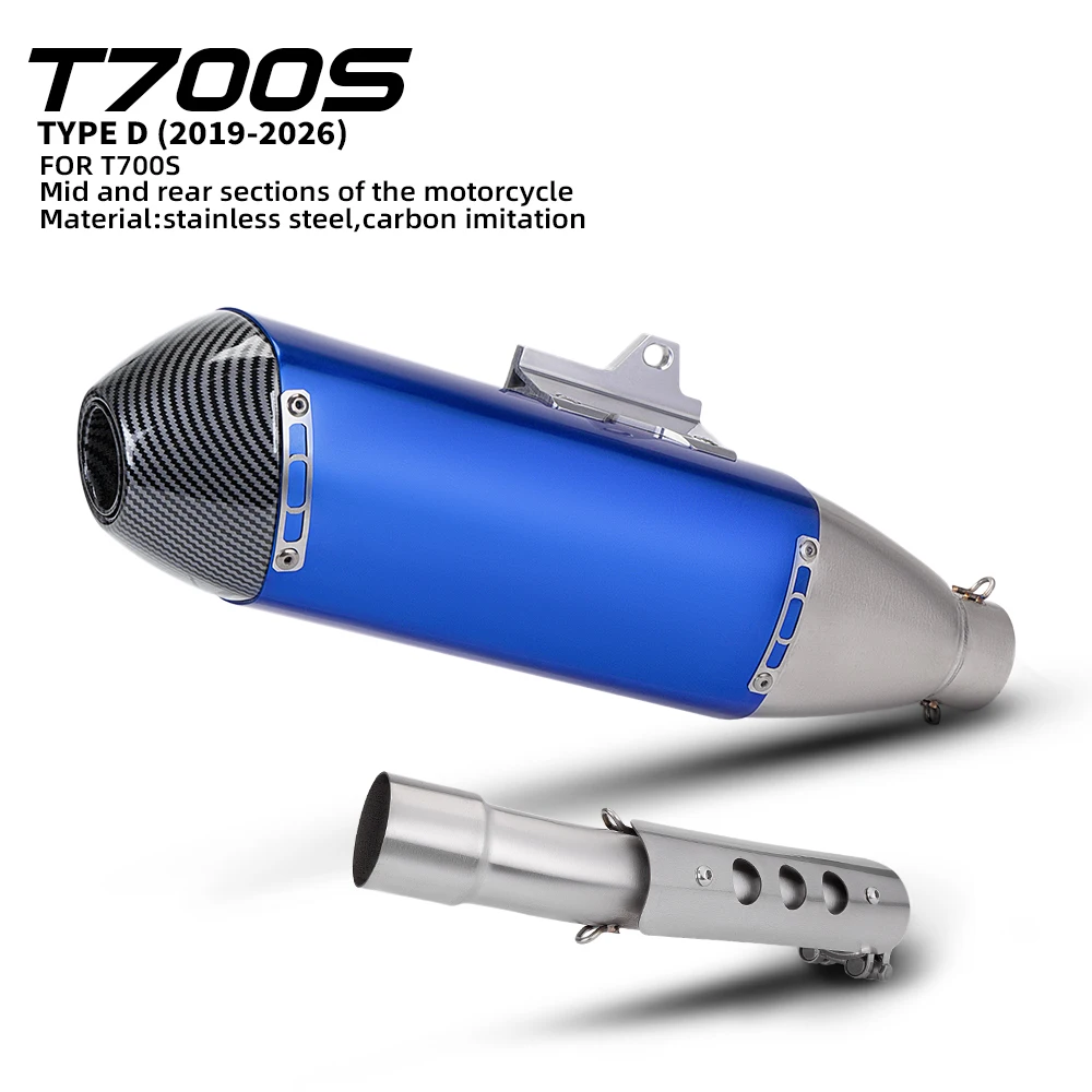 

Motorcycle Exhaust 51mm Link Pipe Connection for Tenere 700 XTZ700 T700 2019-2023