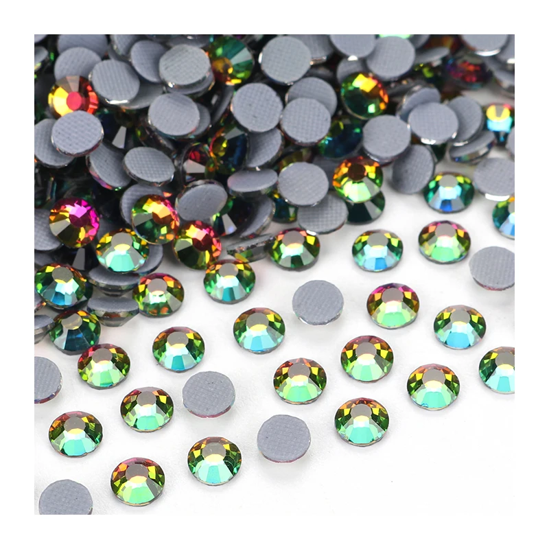 NKS 101~219 High Quality Crystal electroplating Flatback Hotfix Rhinestones For Shoes Bags Garment Decoration DiY