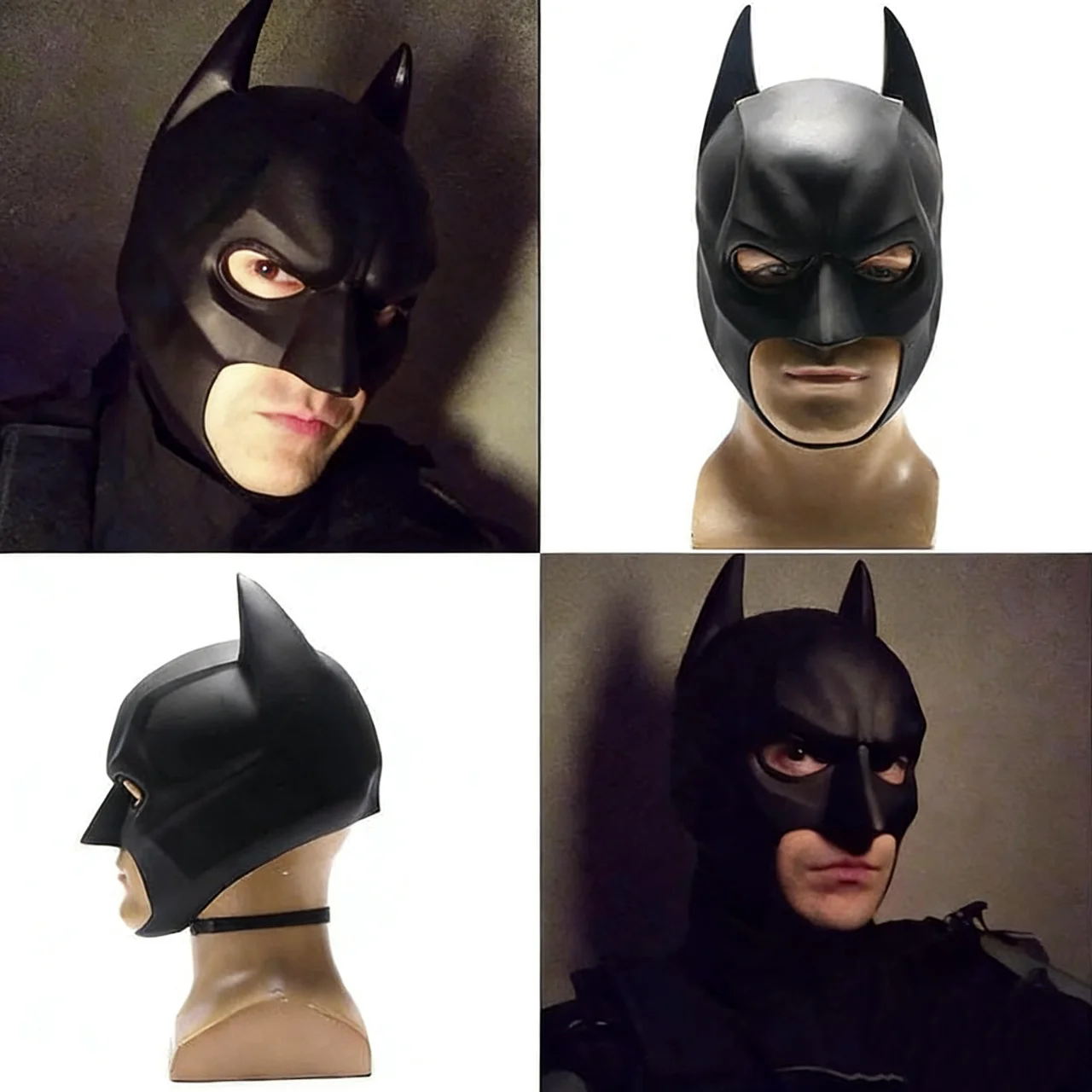 

Маска летучей мыши на Хэллоуин, латексный головной убор, маскарадная маска для взрослых, латексная маска для мужчин, маскарадный камуфляжный костюм для вечеринки