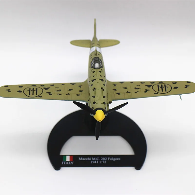 New 1/72 Macchi MC 202 Folgore Italy 1941 Italy Diecast+Plastic Alloy simulation model aircraft for collection gift