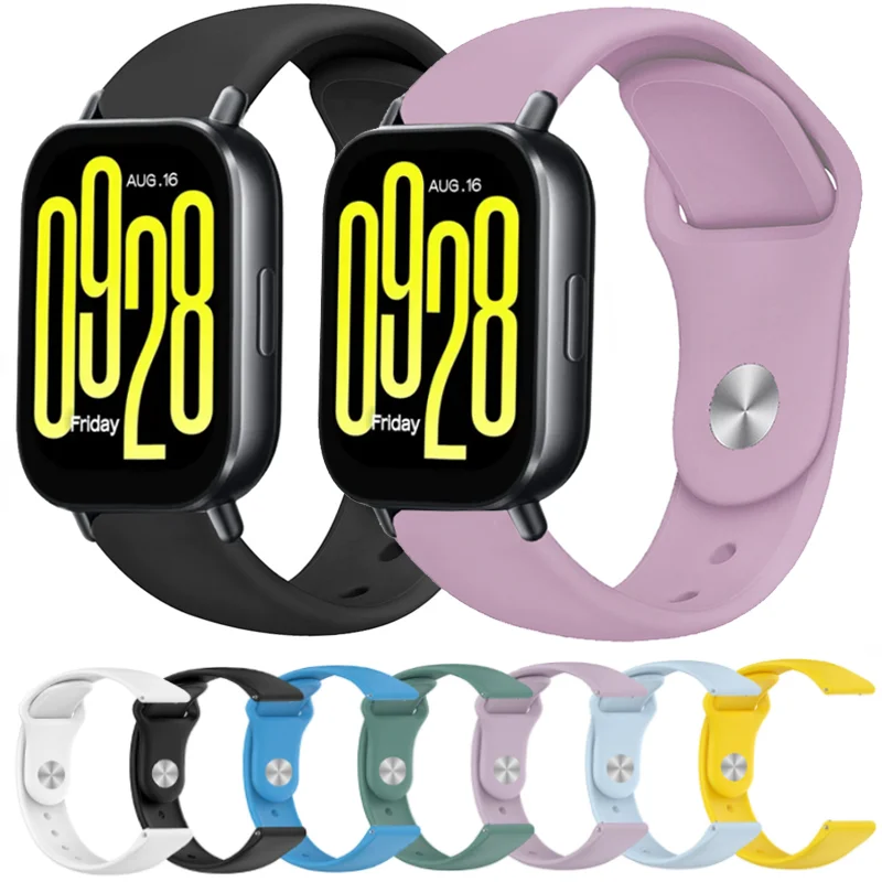 22mm 20mm Soft Silicone Strap for Redmi Watch 5 Active Sports Comfortable Wristband Correa for Redmi Watch 5 Lite Bracelet Band