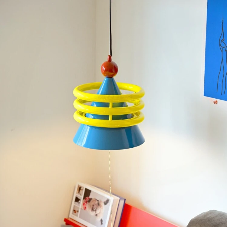Memphis Bedroom Bedlight Color Art Boys and Girls Children's Room Dopamine Pendant Light