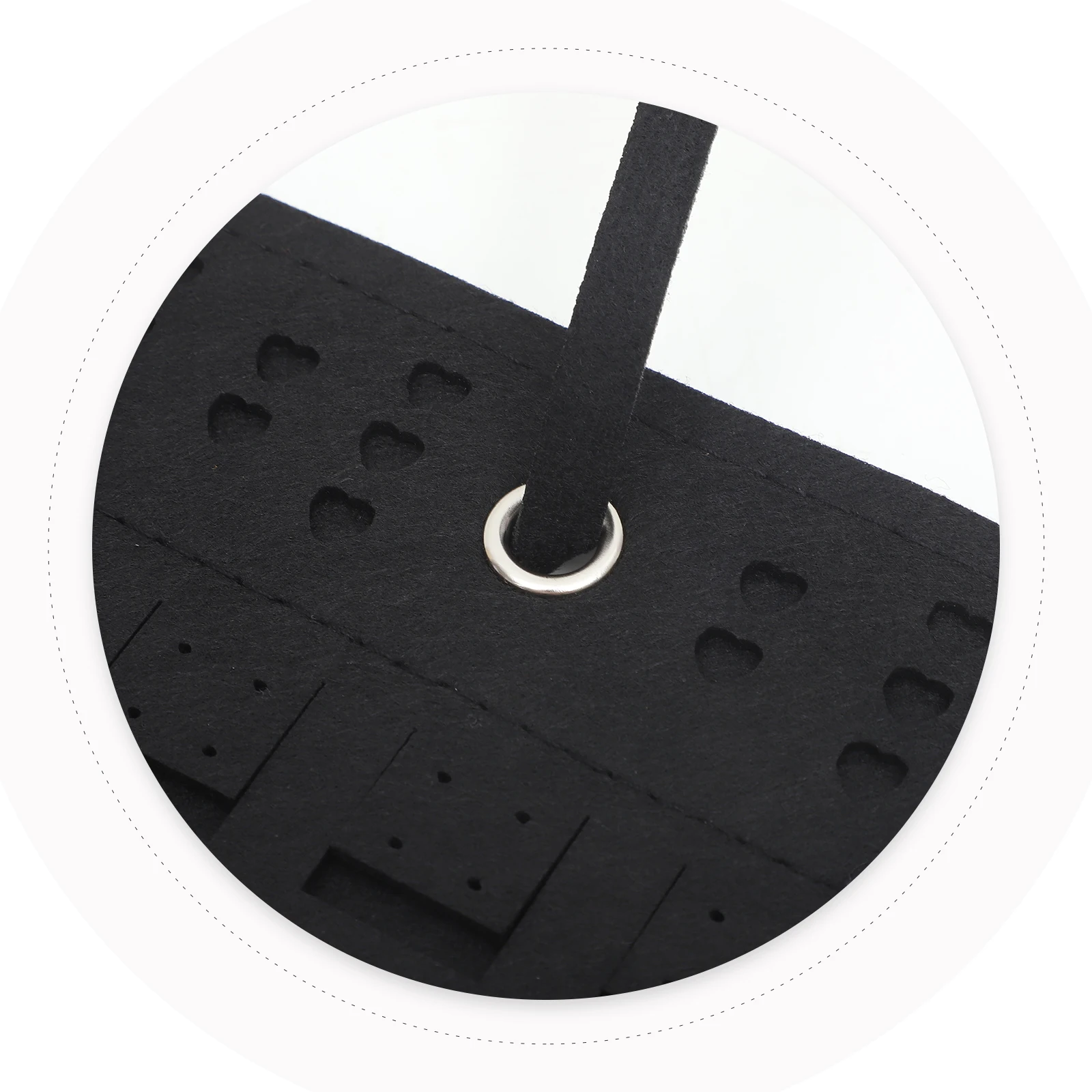 

Earring Storage ganizer Felt Wall Hanging Jewelry Display Holder for Earrings Necklaces Badges Ear Ring Bag Lightweight Portable