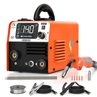 HITBOX MIG-200 3 in 1 Semi-Automatic Welding Machine MMA/MIG/LIFT TIG Inverter Welder Synergy Tool Non Gas Iron Soldering Tool