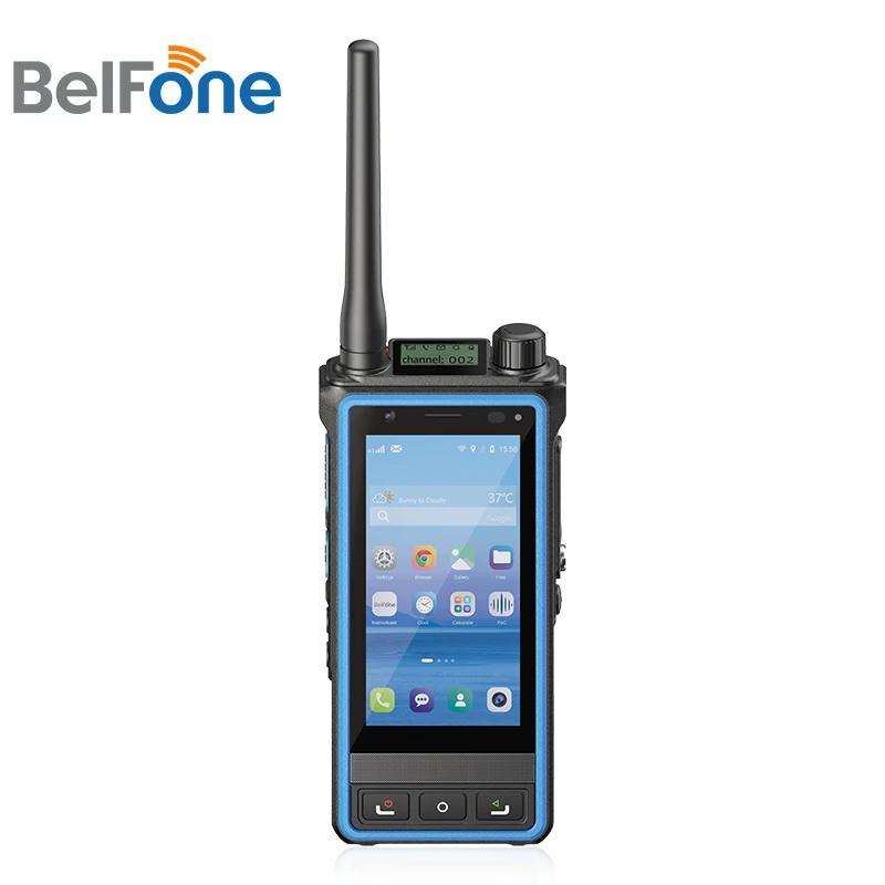 New Release BelFone VHF UHF Hybrid Dual PTT Mode Android DMR PoC 4G Multimode Radio BF-SCP860 with GPS WIFI IP68 Private Network