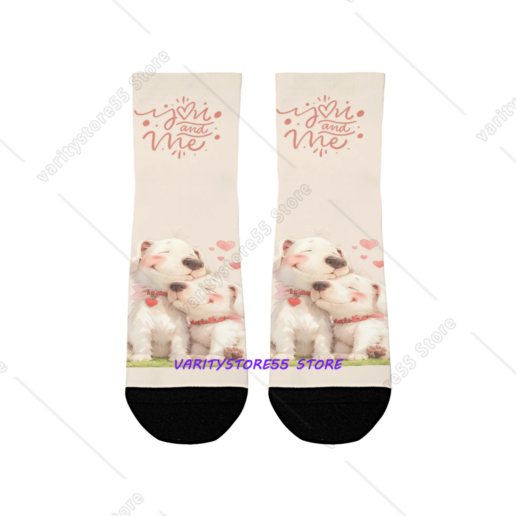 

Dog Short Socks Polyester Blend Comfortable Casual Socks for Women Men Unisex Soft Breathable Lightweight Fashionable Trendy