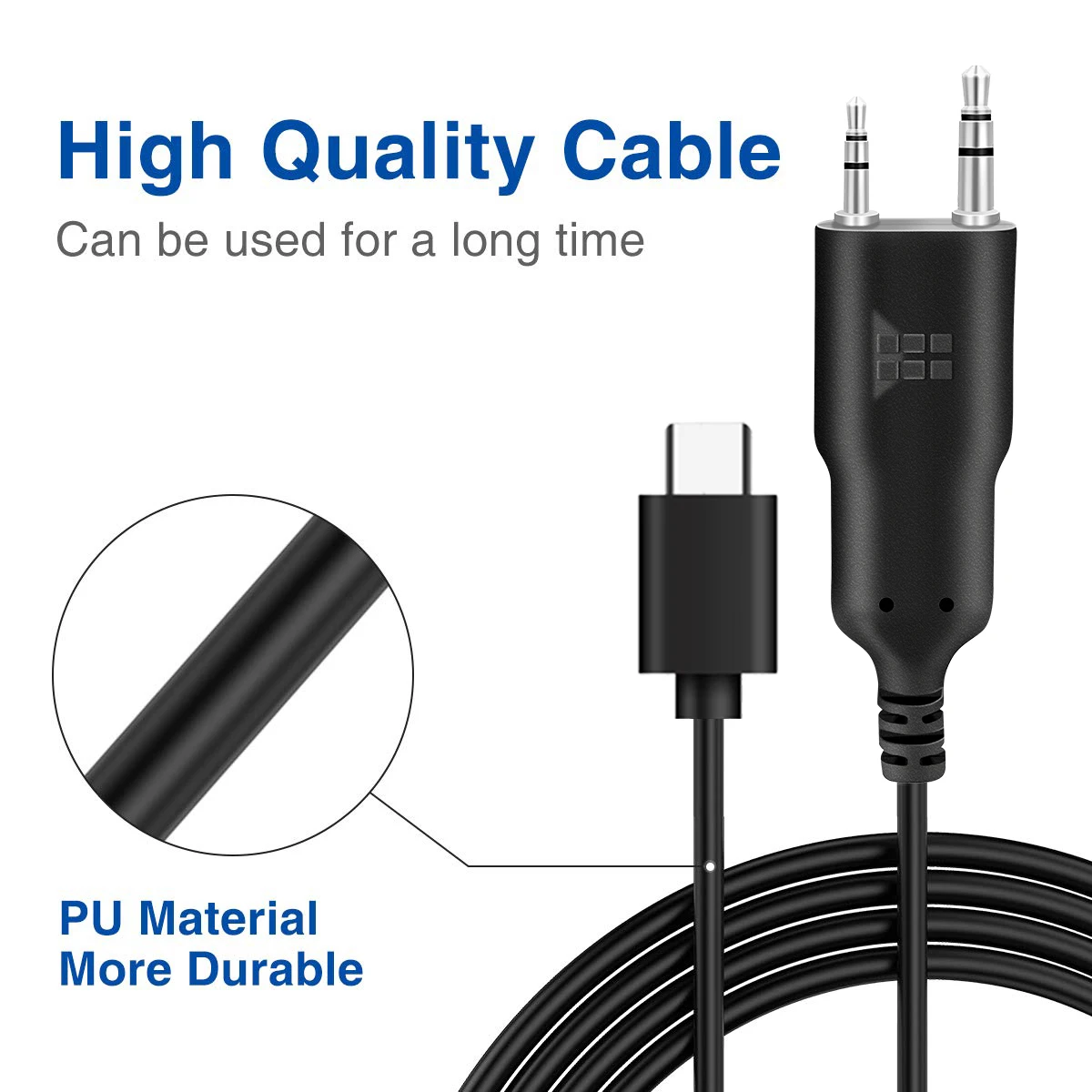 ABBREE-Cable de programación de aplicaciones de teléfono móvil, programación de alta velocidad para Baofeng UV-5R MINI UV-21 PRO UV-32 AR-152 PRO Walkie Talkie