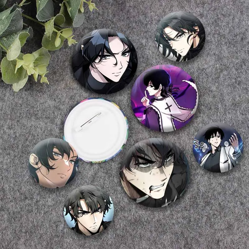 32/44mm ORV Kim Dokja Yoo Joonghyuk Anime Manga Badge Lapel Pin Coin Brooch for Backpack Pants Kpop Accessories Friend Toy Gift
