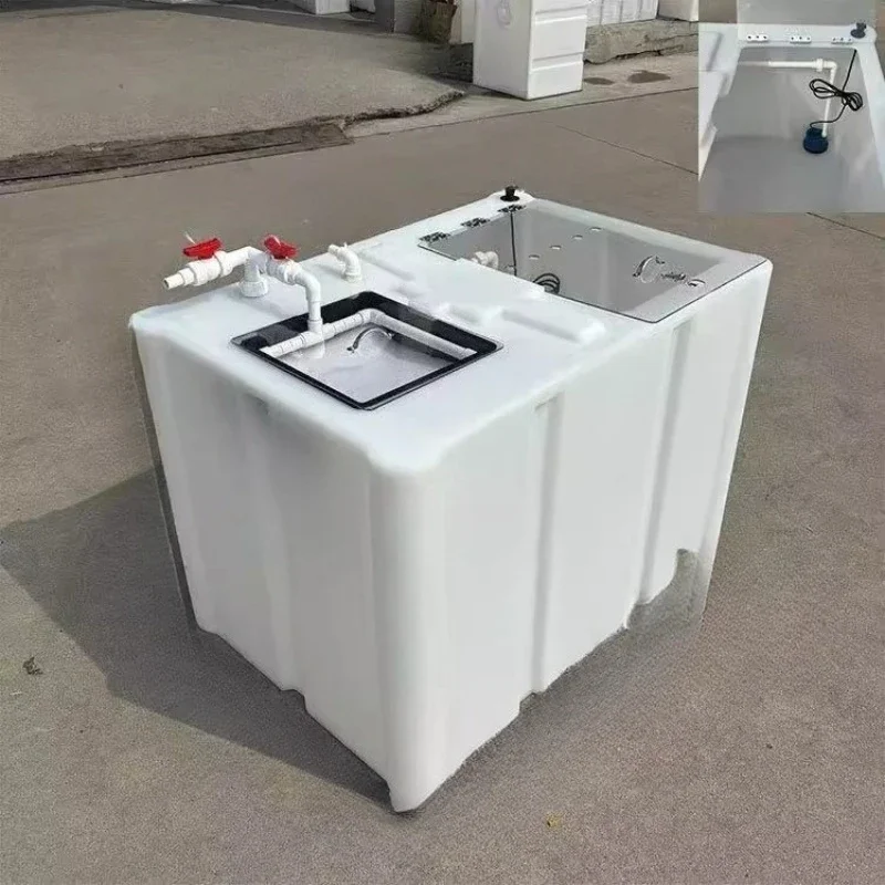 

Thickened household fish tank water circulation filter box food grade trapped bucket vertical square replenishment