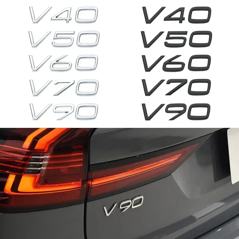 

1PCS 3D ABS Rear Trunk Letters Logo Emblem Badge Stickers C30 V40 V60 V90 S40 S60 S80 S90 XC40 XC60 XC90 Accessories