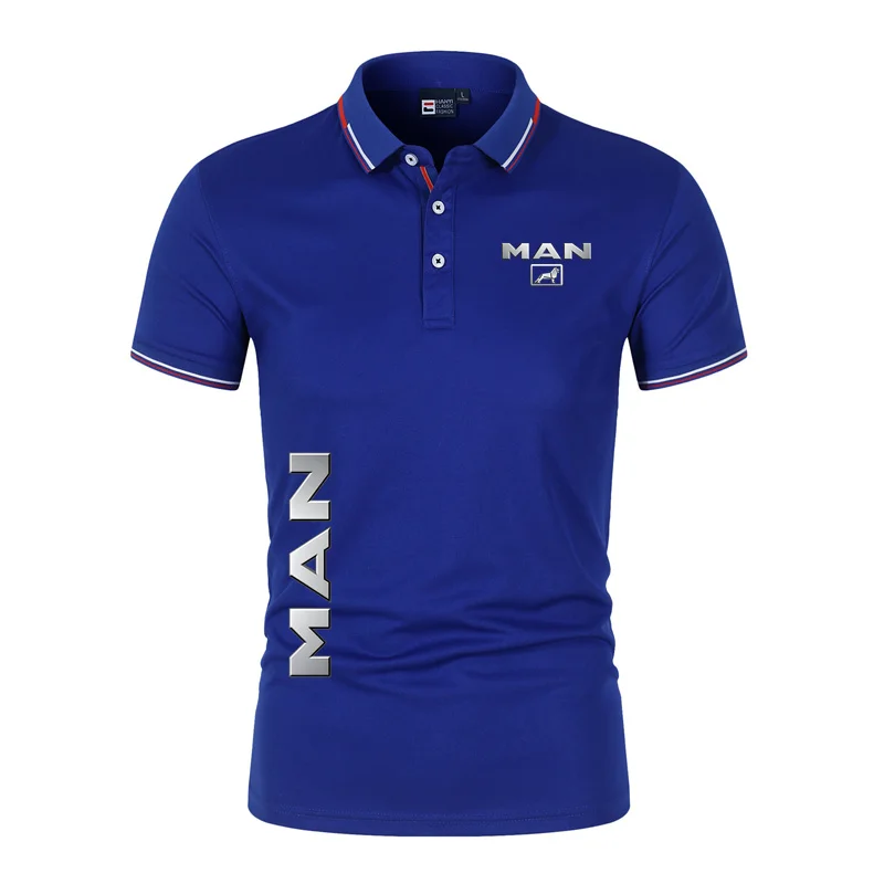 New truck MAN Men's Polos Summer Classic Polo Shirt Men Short Sleeve Top Quality Casual Business Social Polo Men image 5