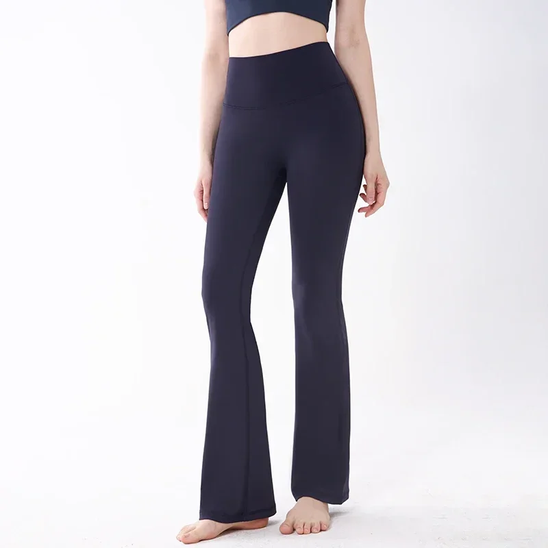 Women Yoga Flare Pants High Waist Elasticity Tummy Control Butt Lift Slim Fitness Sports Running Cycling Casual