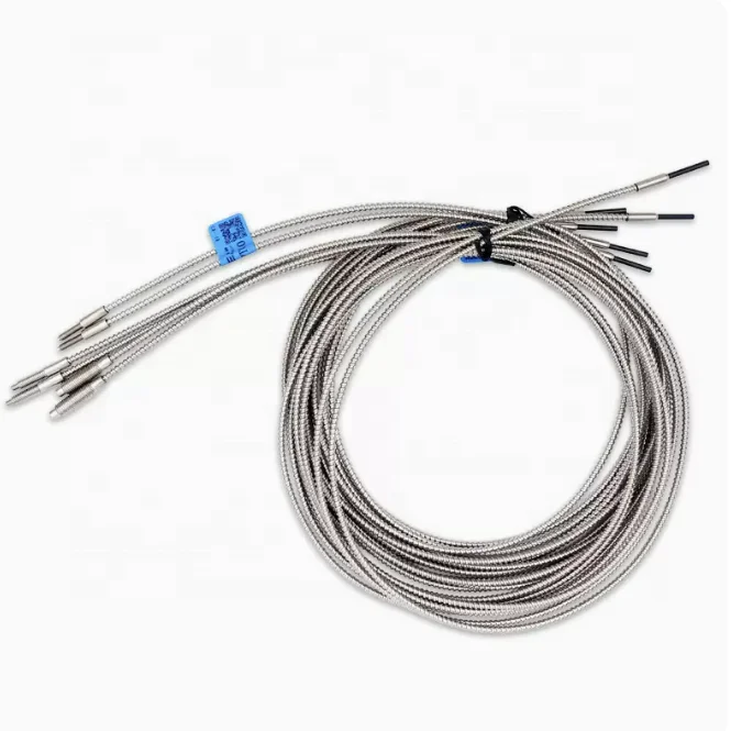High Temperature Resistance Photoelectric Fiber Optic Sensor Cable Probe Light-Beam Operating Optical Sensors