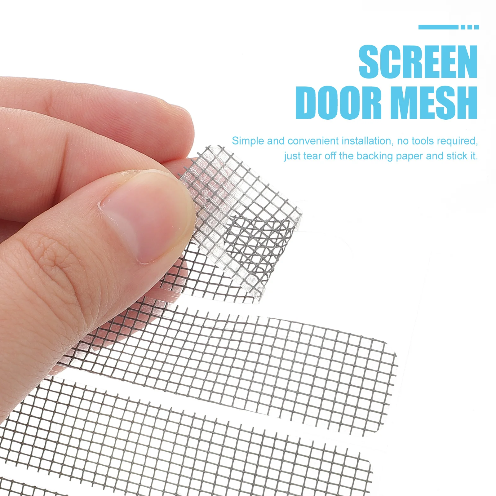 

25Pcs Anti Mosquito Window Screen Repair Tape PVC Durable Strong Adhesive Easy to Use Free Cutting Mesh Patch Kit