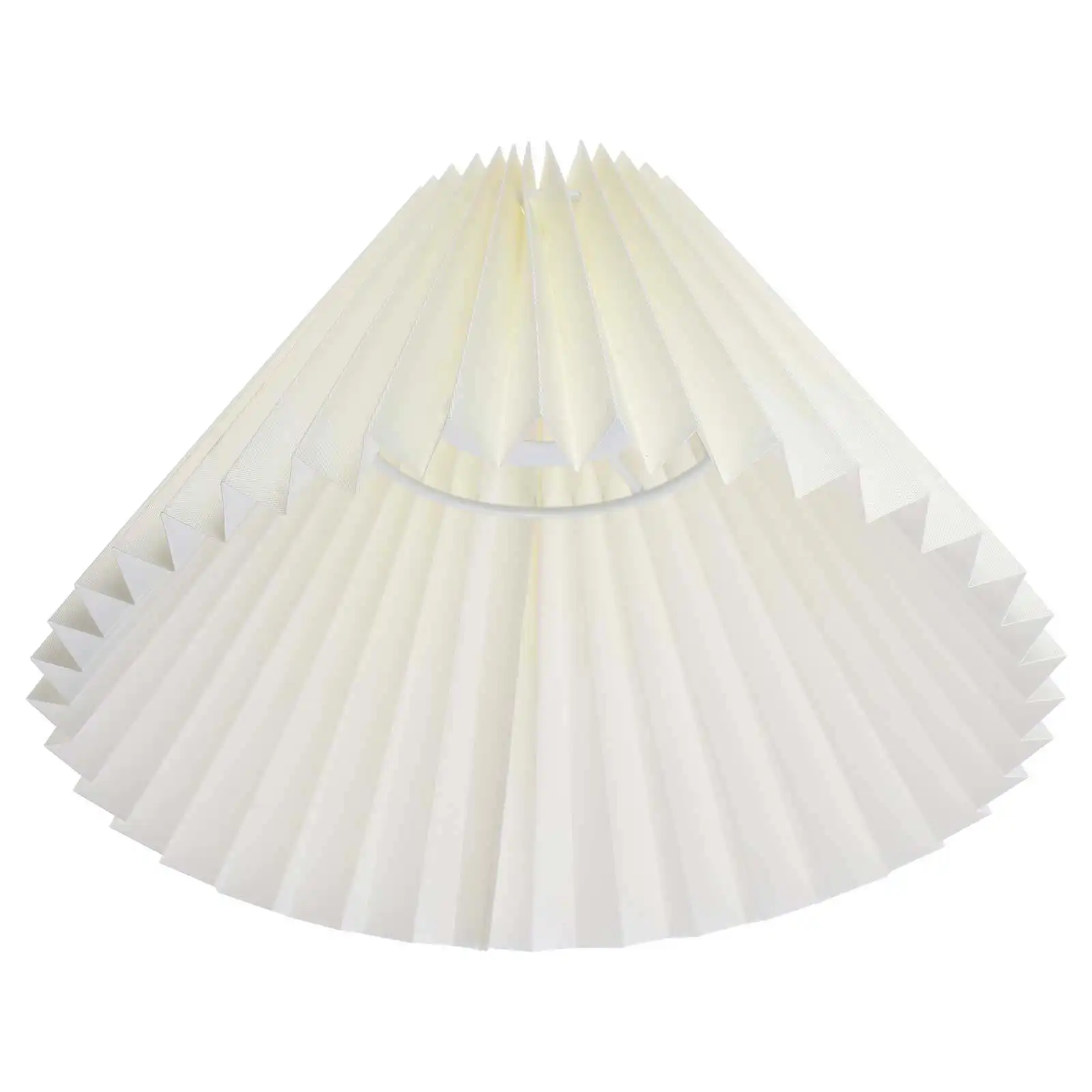 

Stylish Fabric Lamp Shade for Ceiling Light Fixtures Pleated Design Home Decor Lamp Cover Suitable Living Room Bedroom Hallway
