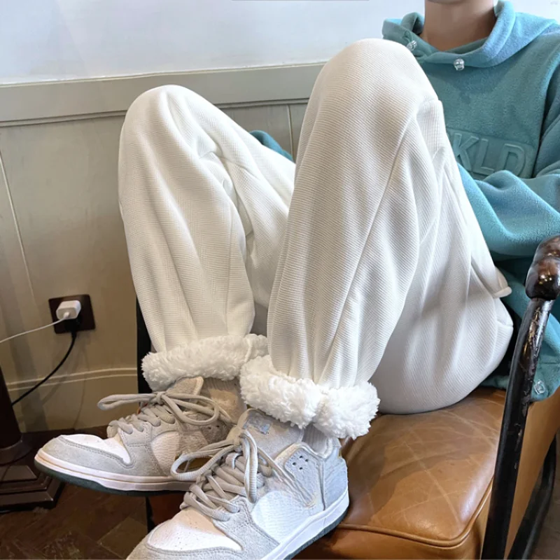 

Huafu Ge Lamb Fleece And Thickened Leg Binding Pants For Women'S Autumn And Winter New Style Student Korean Version Haren Pants