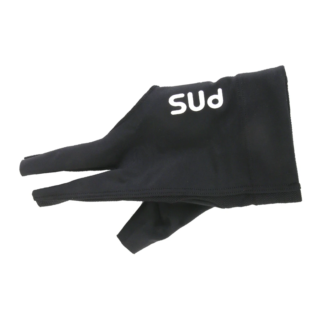 

Black Spandex Pro Player Snooker Billiard Cue Glove Right Hand Three Finger
