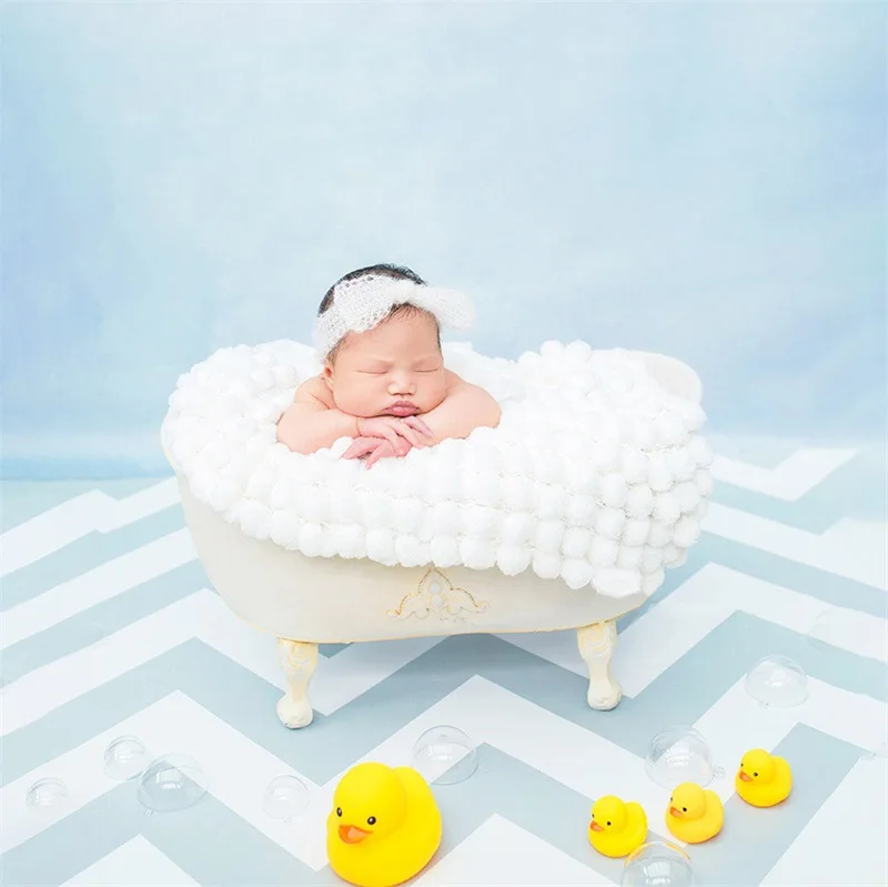 Baby Photo Shooting Container Baby Bathtub Newborn Photography Props Sofa Posing Shower Basket Accessories