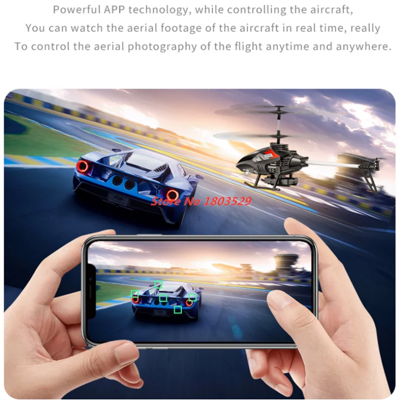 4K WIFI FPV Helicopter 3D Roll WIFI FPV MINI RC Helicopter Obstacle Avoidance LED Lighting RC WIFI FPV Plane Kids RC Plane Toy
