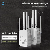 Wifi Extender Signal Repeater Four-antenna 2.4G 300Mbps 1200Mbps Wifi Amplifier Long Range Home Network Wireless Router Booster