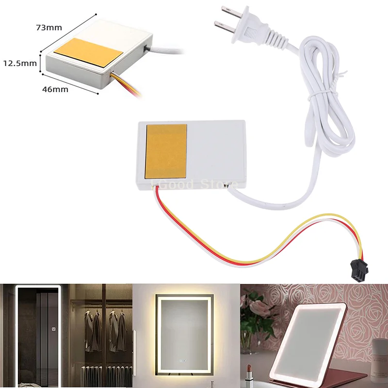 

LED Control Module with 5-24V Touch Sensor Dimmer; Unique Isolated Touch Switch for Mirror Lamp; Adjustable Brightness.