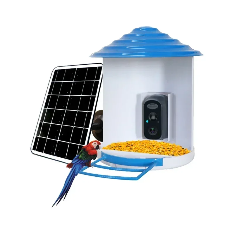 

Камера видеонаблюдения с солнечной панелью, IP66 водонепроницаемая, PIR-датчик, двусторонняя аудиосвязь, ночное видение, 5200 мАч, AI-кормушка для птиц