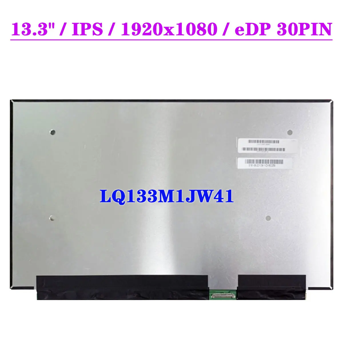 

13.3" Laptop LCD Screen LQ133M1JW41 For Toshiba G83/HS FHD 1920x1080 IPS Slim Display Matrix Panel EDP 30Pin