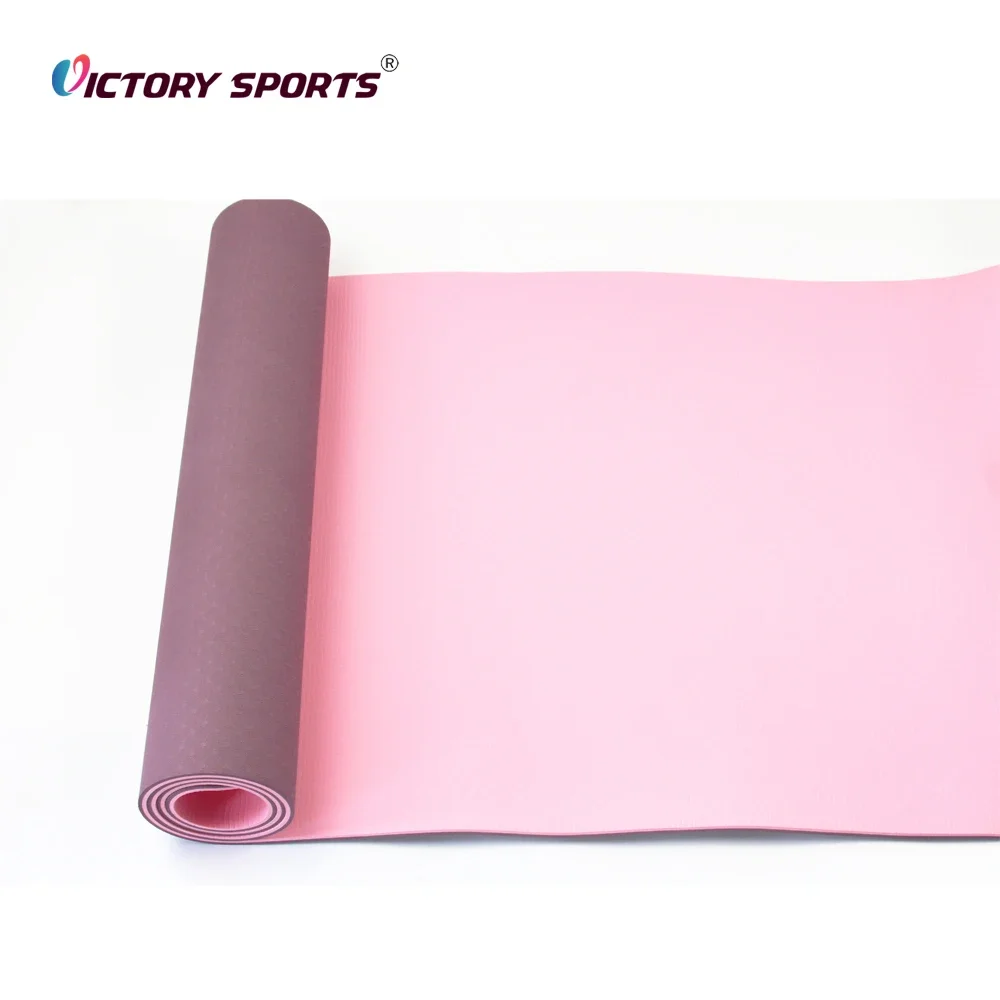 5mm 8mm 10mm Pro Extra Thick Tpe Roll Bulk Exercise Mat Eco-Friendly Special Printed Yoga Mat Custom