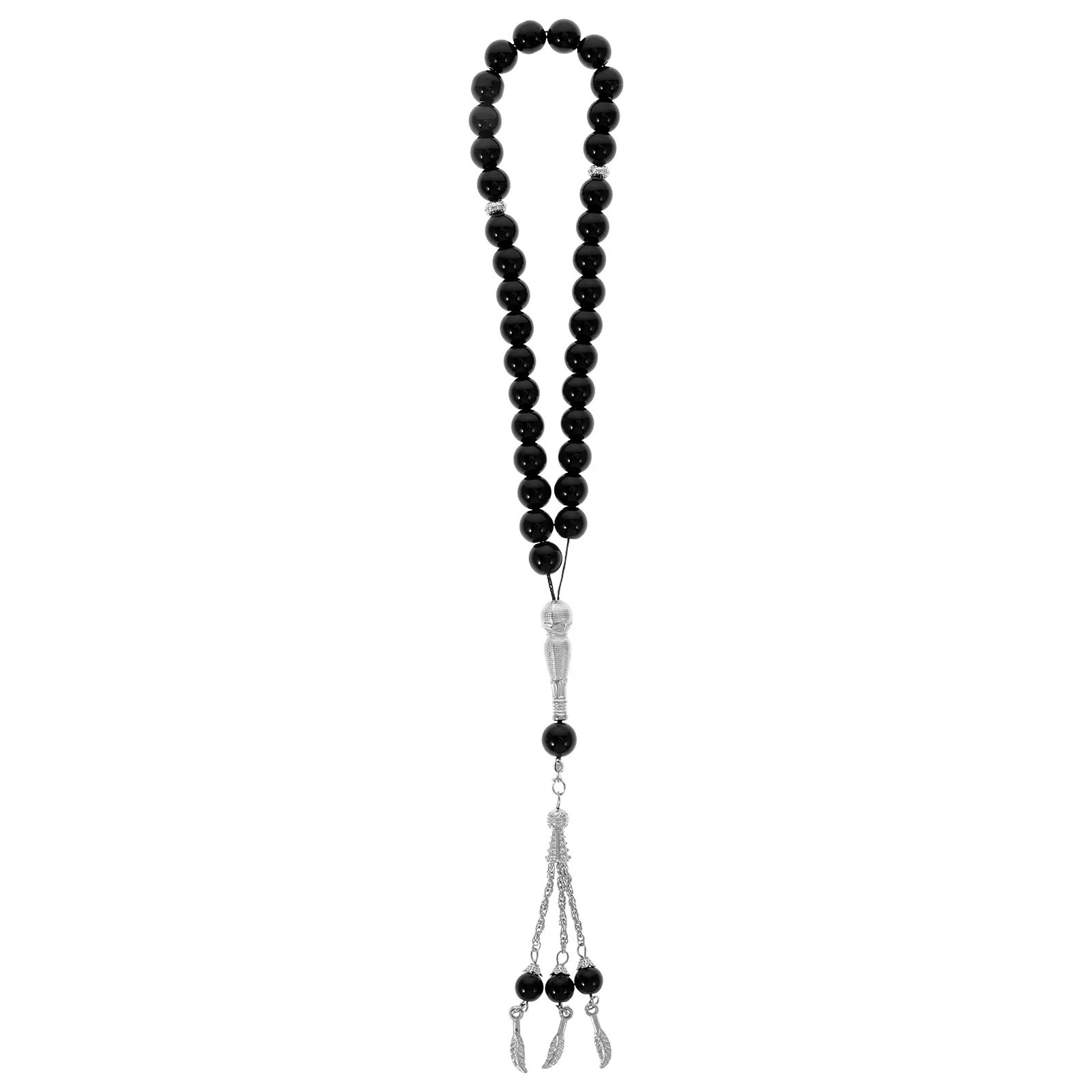 

Prayer Chain Ornament Smooth Durable Wedding Agate Beads Favor Islamic Supplies Muslim Supplies Beads Necklace