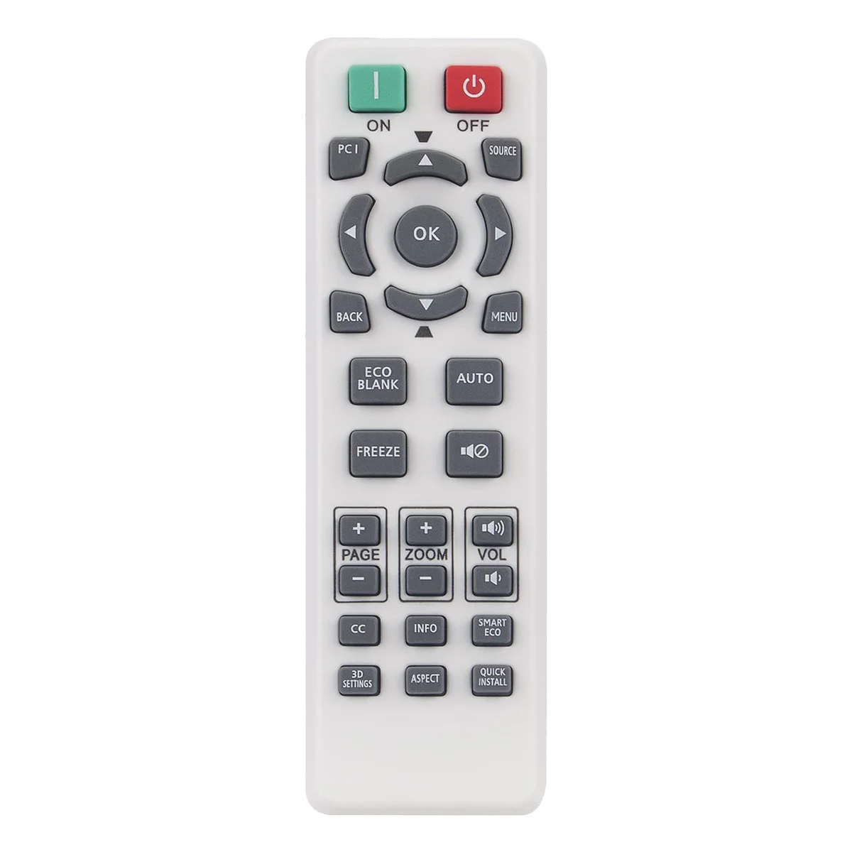 

RS7286 Replace Remote Control for BENQ Projector TH682ST TH681 TH535 TH530 MS527 MS524 W1080ST W1070 HT1075 HT2150ST