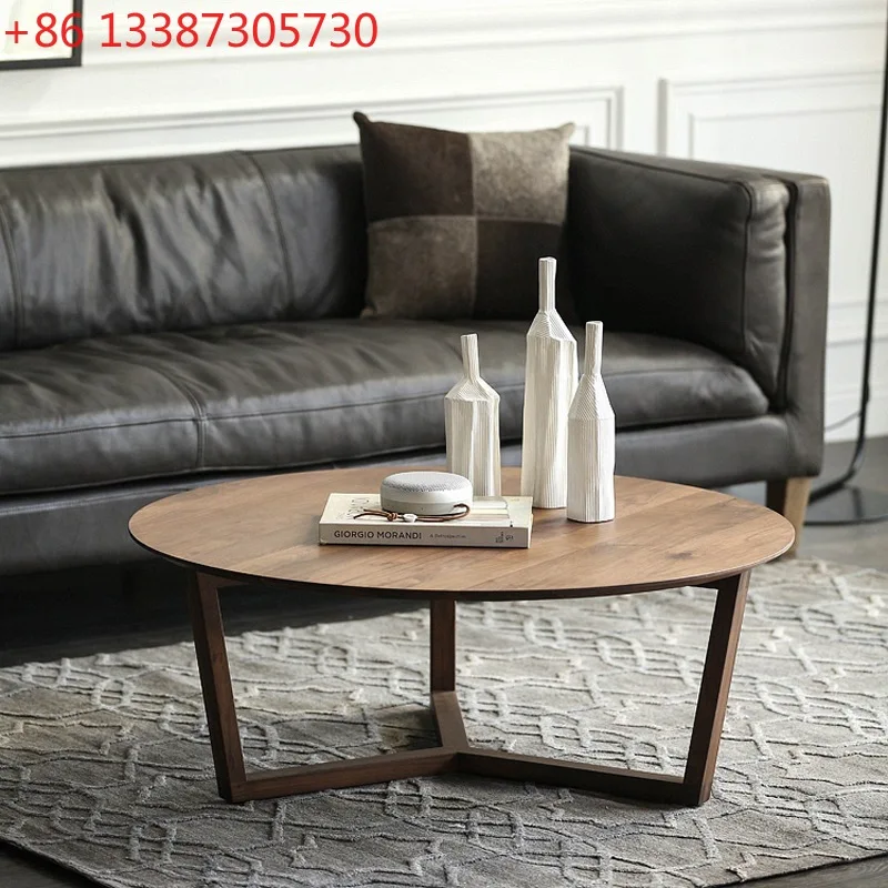 

Скандинавский круглый журнальный столик для дома, гостиной, дивана, небольшой круглый столик