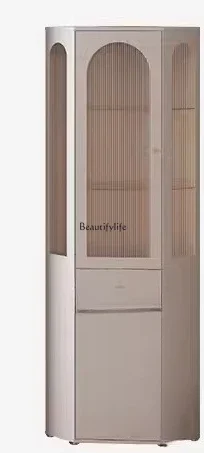 

FG10Corner Shelf Wall Wine Cabinet Living Room Tea Locker
