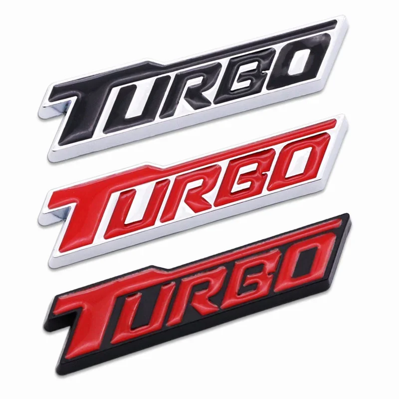 3D Metal TURBO Logo Car Rear Trunk Emblem Badge Decal Sticker Styling For Chevrolet Cruze Malibu Blazer Tracker Cavalier Captiva