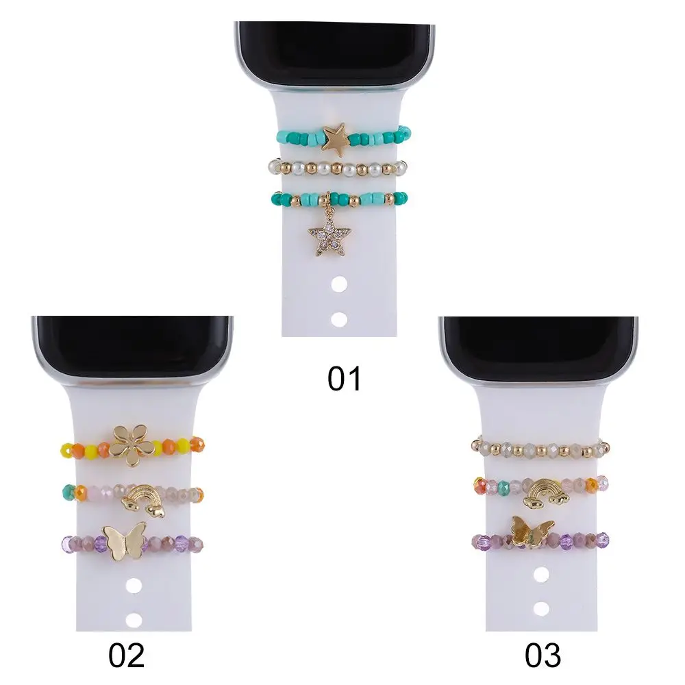 Pulsera creativa, pulsera de diamantes, dijes, accesorios de correa, anillo decorativo, adorno de banda de reloj