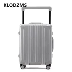 Klqdzms Gepäck reisetasche große Kapazität Aluminium rahmen Trolley Fall 24 