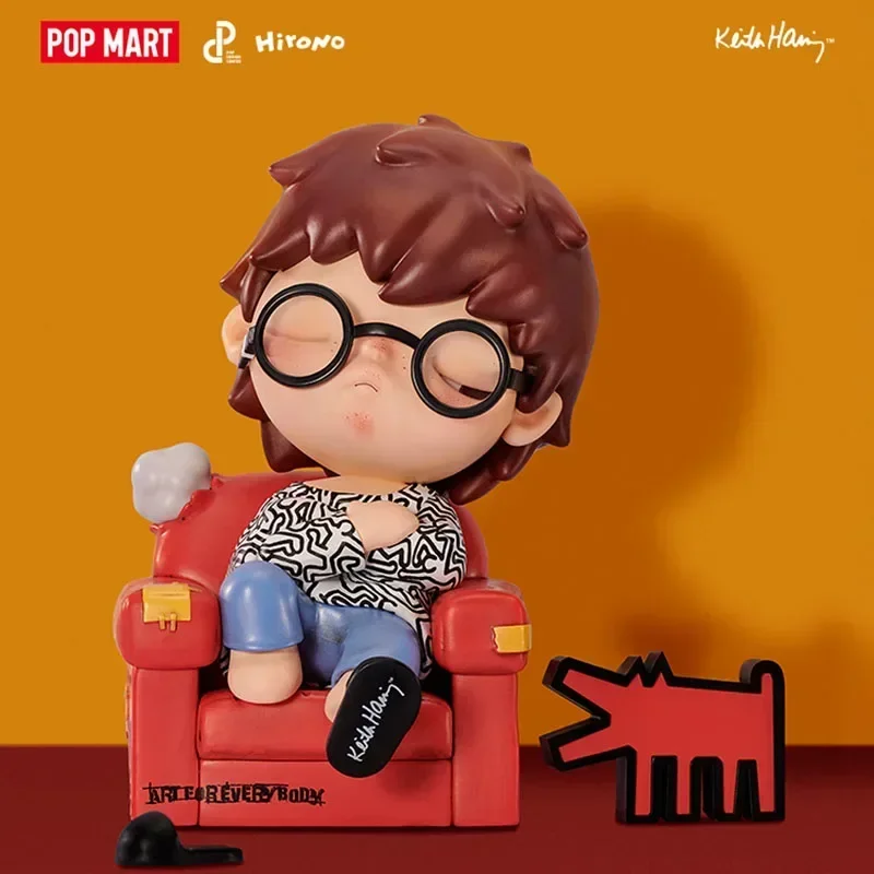 

POP MART Hirono X Keith Haring Series Blind Box Guess Bag Desktop Decoration Blind Bag Toys Anime Figure Cute Model Gift Girl